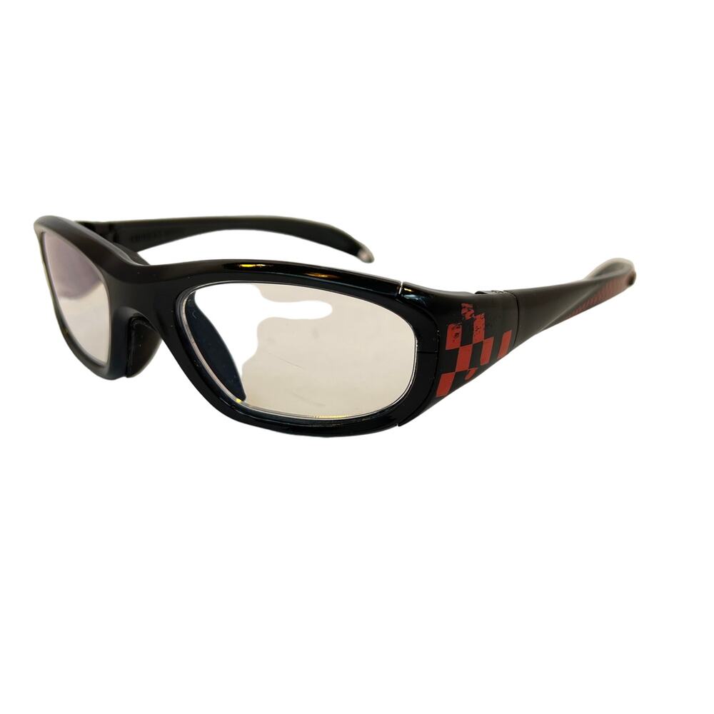 Liberty Sport Rec Specs ASTM F803 SS2000 Black/Red Checkered Kids FRAMES ONLY